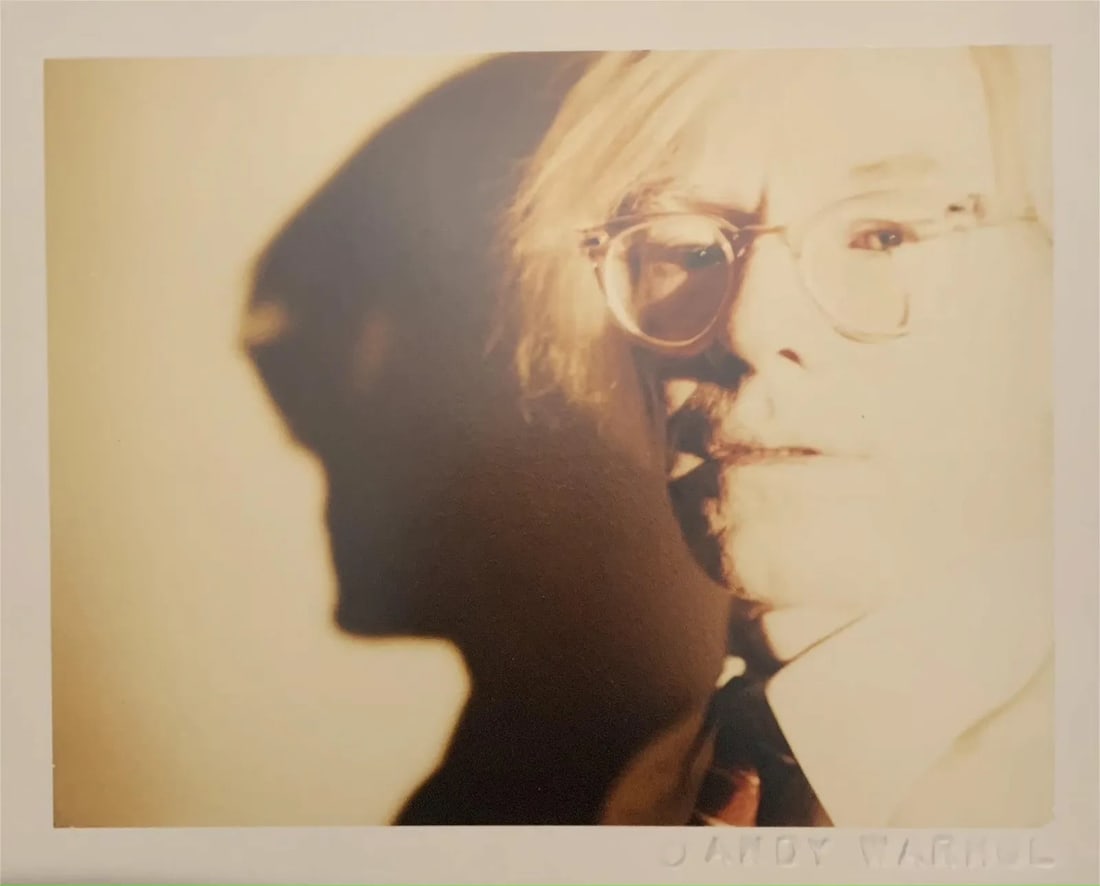 Andy Warhol "Andy Warhol, 1981" Polaroid Print: Andy Warhol "Andy WArhol, 1981" Polaroid Print measures 7.25 X 5.75 Inches Mounted to same size cardstock