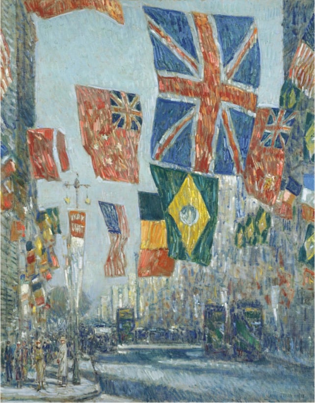 Childe Hassam "Avenue of the Allies, Great Britain, 1918" Offset Lithograph (1 of 1)