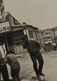 Shomei Tomatsu "Untitled" Print.: Shomei Tomatsu (1930-2012) was a renowned Japanese photographer known for his influential work that captured the post-World War II period in Japan. He was born on December 19, 1930, in Nagoya, Japan.