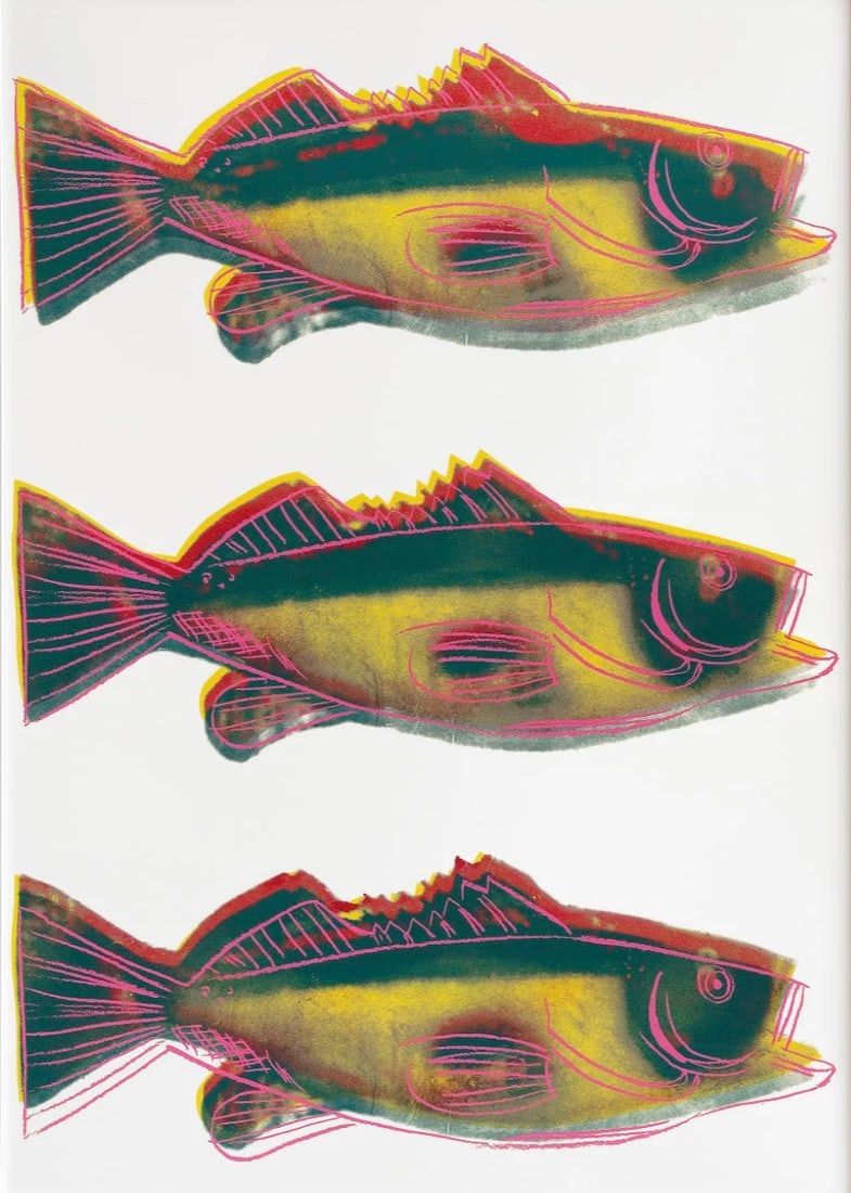 Andy Warhol "Triple Fish" Offset Lithograph (1 of 1)