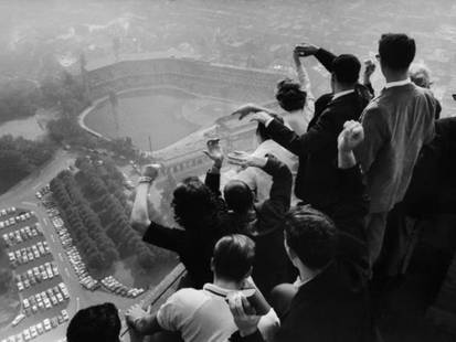 George Silk "Pittsburgh, Students" Photo Print: George Silk (1916-2004) was a highly regarded New Zealand-born photojournalist known for his impactful and dramatic photographs, particularly from his work as a staff photographer for Life magazine. H