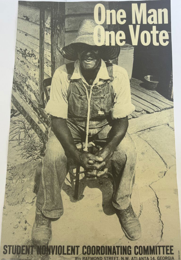 ONE MAN ONE VOTE CIVIL RIGHTS POSTER (1 of 4)
