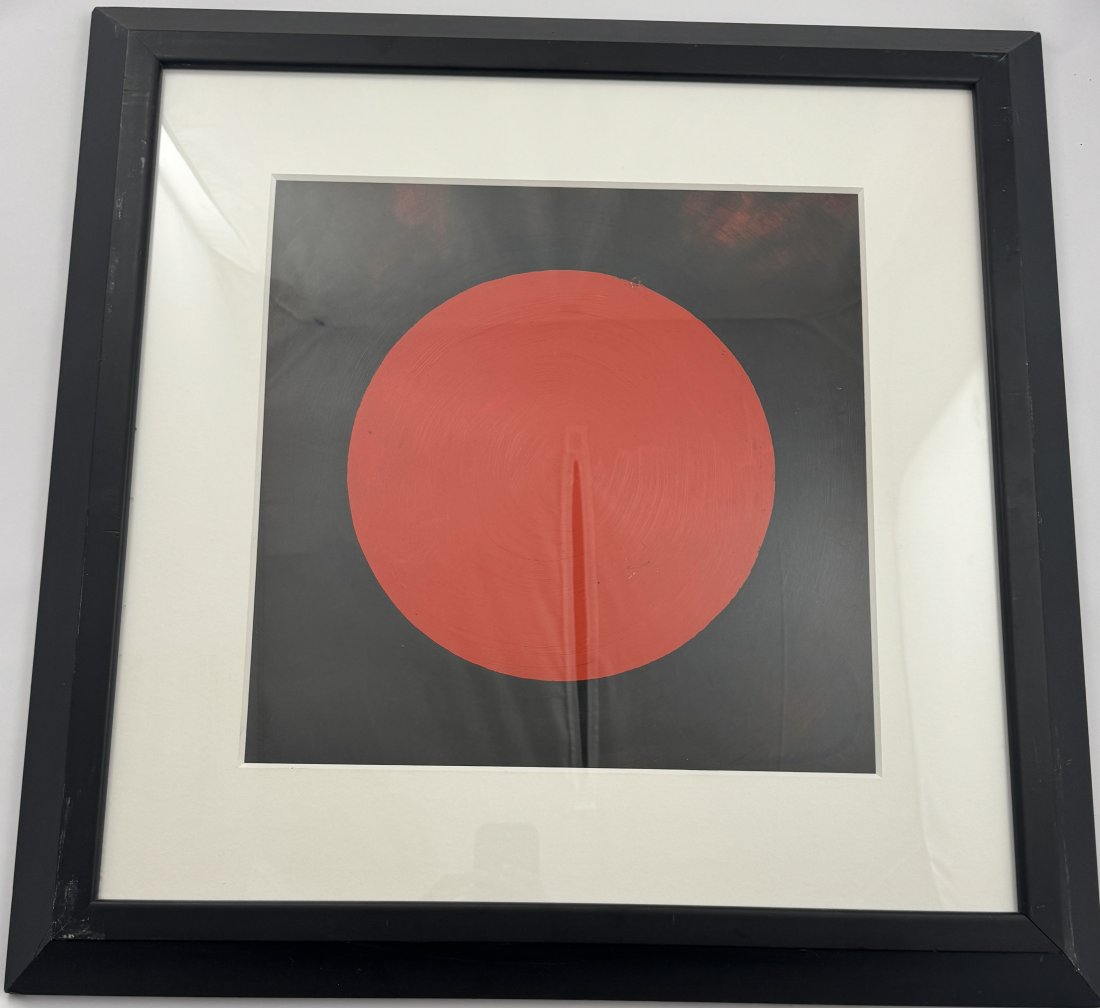 Thomas Downing 1928-1985 Oil On Paper Circle (1 of 3)