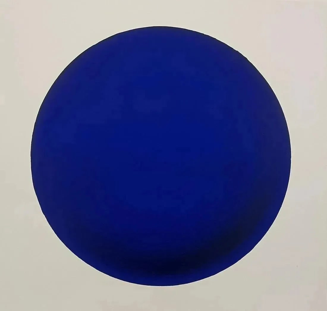Yves Klein "Blue Circle" Serigraph: Yves Klein, a pioneering artist of the 20th century, is renowned for his influential contributions to the field of art. Born in France in 1928, Klein was a key figure in the post-war art movement and