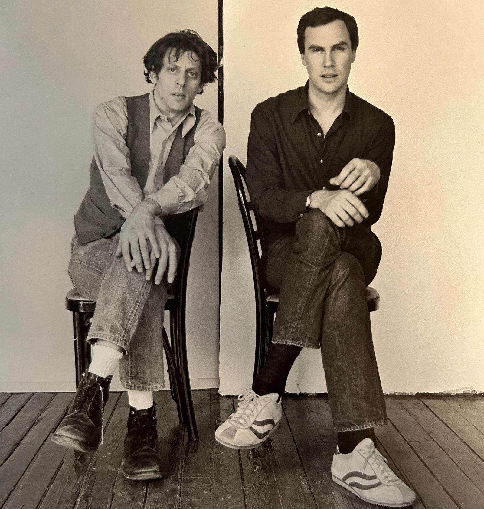 Robert Mapplethorpe - Philip Glass and Robert Wilson: Robert Mapplethorpe (1946–1989)Philip Glass and Robert WilsonPrint, 8 x 8.5. Print