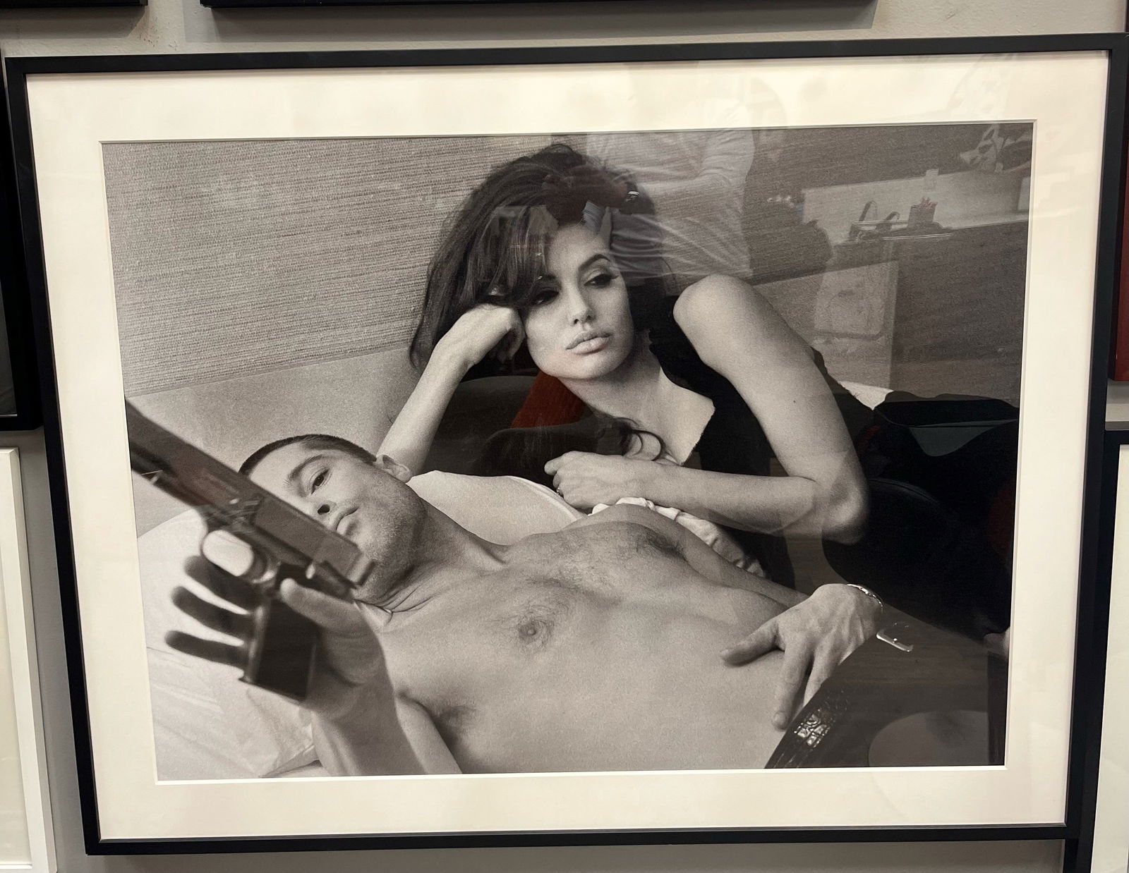 Brad Pitt/ Angelina Jolie: Brad Pitt/ Angelina Jolie / Steven Klein 30.00 X 40.00 Framed in Black 36.00 X 46.00 Inches