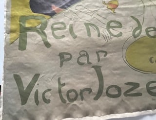 Reine de Joie Lautrac poster linen backed (1 of 5)