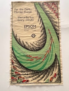 Epsom summer meeting poster linen backed (1 of 5)