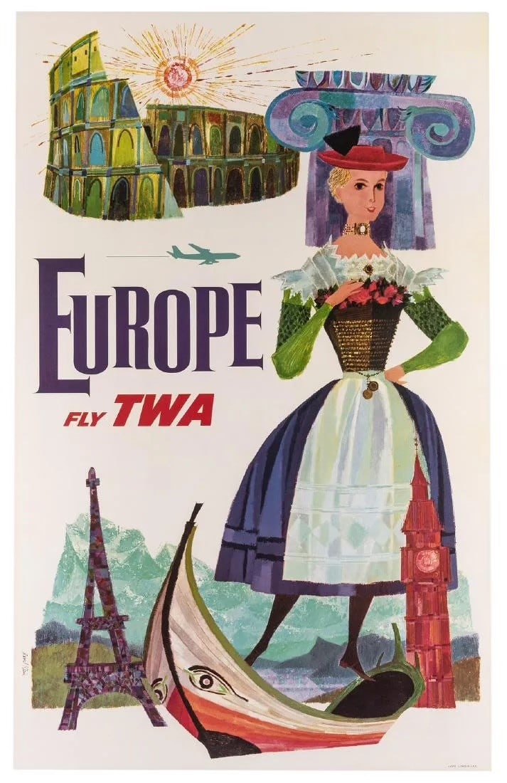David Klein "Europe" Travel Poster (1 of 1)