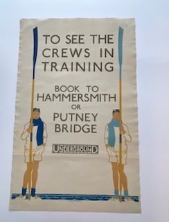 UNDERGROUND CHAS PEARS linen backed: Measures 39 1/4 x 24 3/4 inchesStaining, foxing , creasingUnknown printing date, sold as isLinen backed