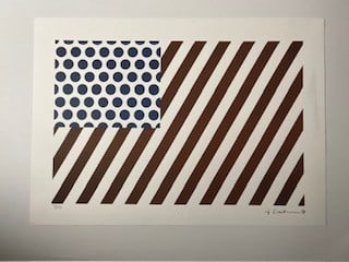Roy Lichtenstein - Flag offset lithograph pencil numbered (1 of 5)