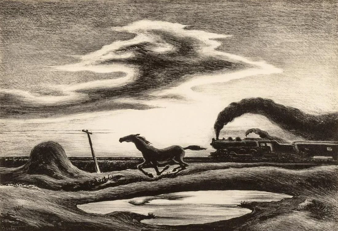 Thomas Hart Benton - The Race, 1942 (1 of 1)