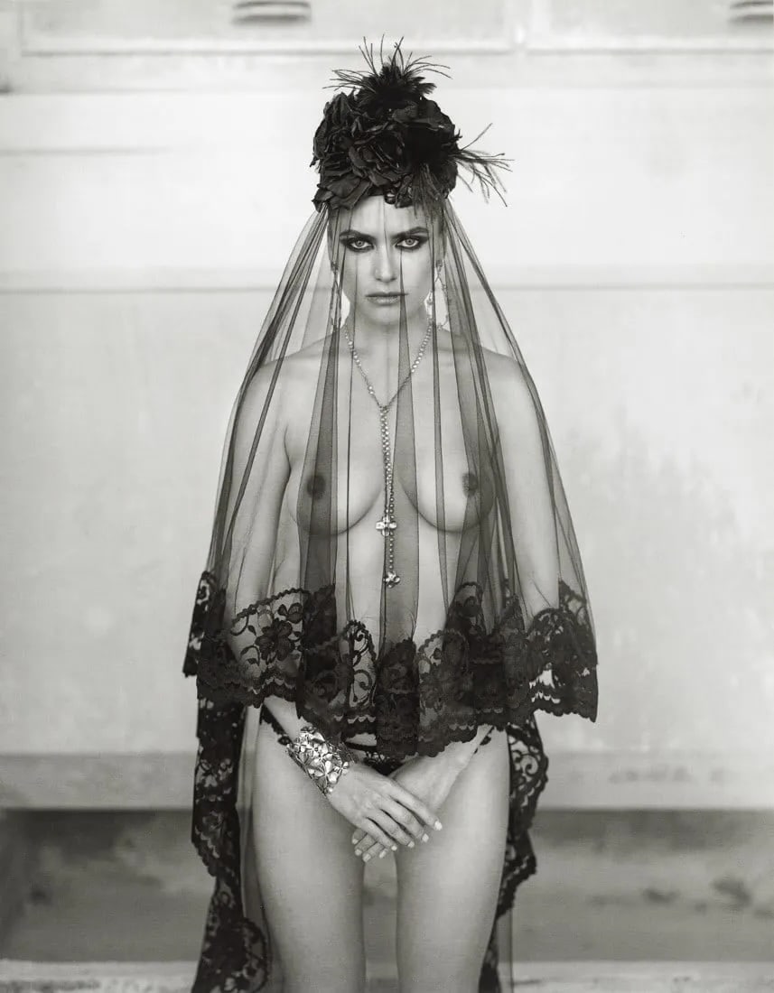 Marc Lagrange "The Veil of Secrecy": Measures: 10 4/5 x 14 inches print and mounted