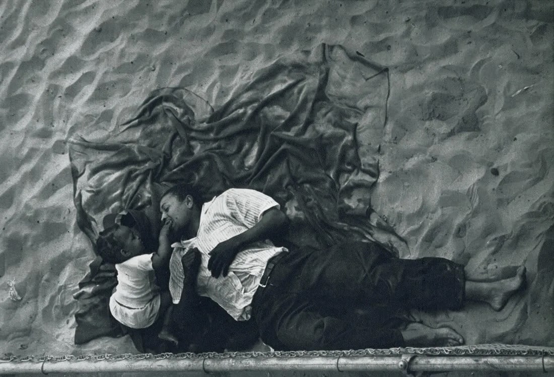 Lou Bernstein "Coney Island, 1943": Measures: 9 x 6 inches print and mounted