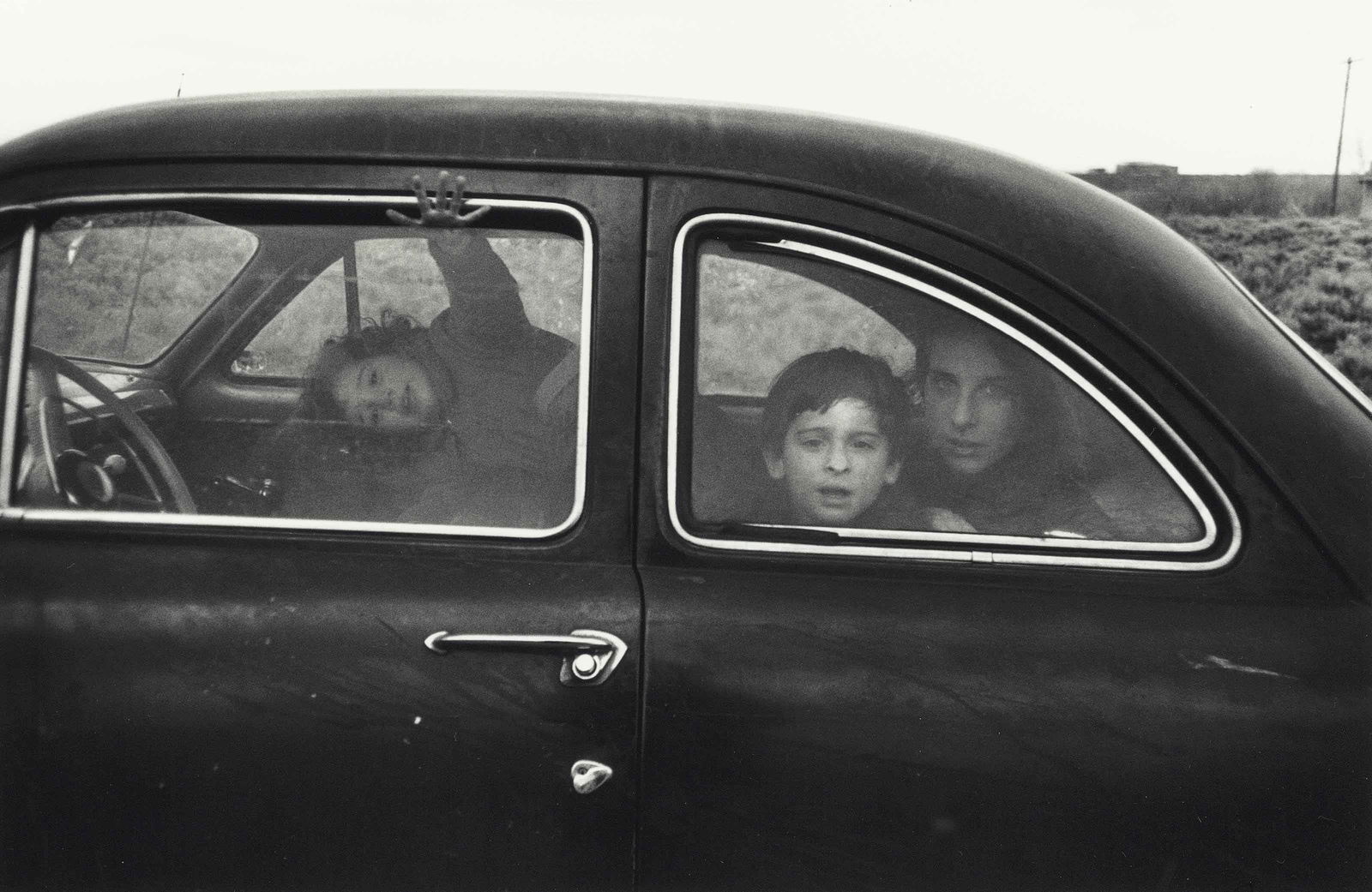 Robert Frank "Family, 1956" Photoprint: Robert Frank - Family, 1956Measures: 8 5/8 x 12 1/2 inchesPhotoprint on paper, printed later, mounted