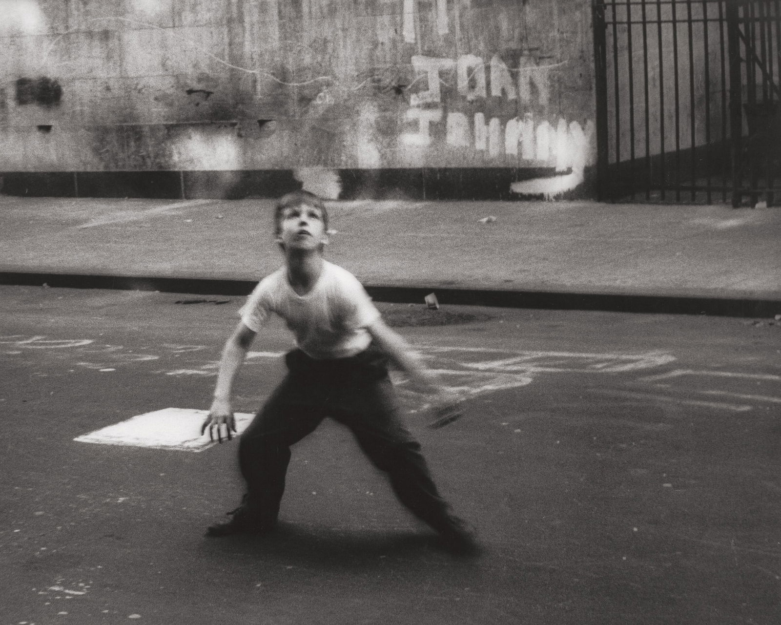 William Klein "Stickball, New York, 1950s" Photo-litho: Measures: 19 1/2 x 23 1/2 inches, printed later
