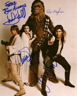 Star Wars cast signed photo, (1 of 1)