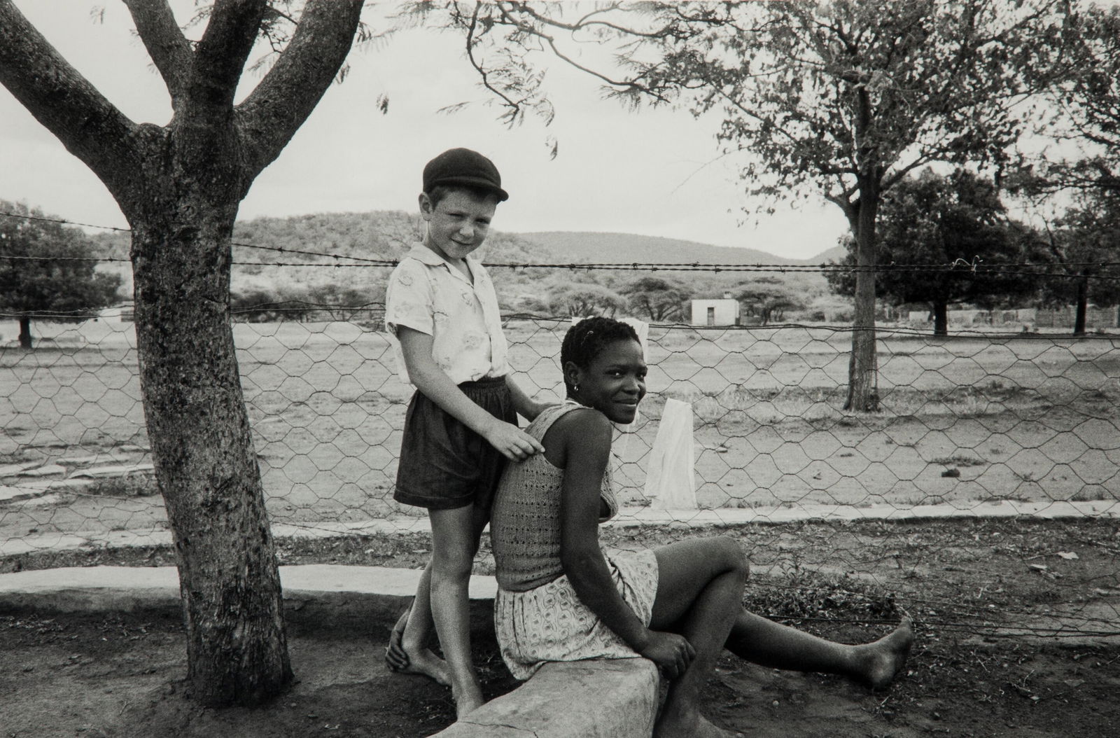 David Goldblatt "Farmer's Son with Nursemaid, South Africa, 1960's" Photo-litho: Measures: 12 1/4 x 18 3/8 inches, printed later