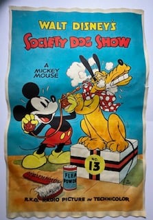Walt Disney "Society Dog Show" Poster linen backed (1 of 9)