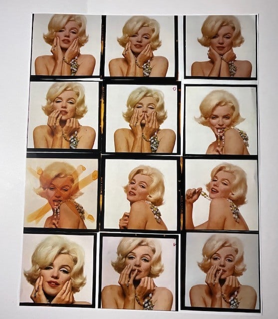 Bert Stern marilyn Monroe contact sheet photo print (1 of 7)