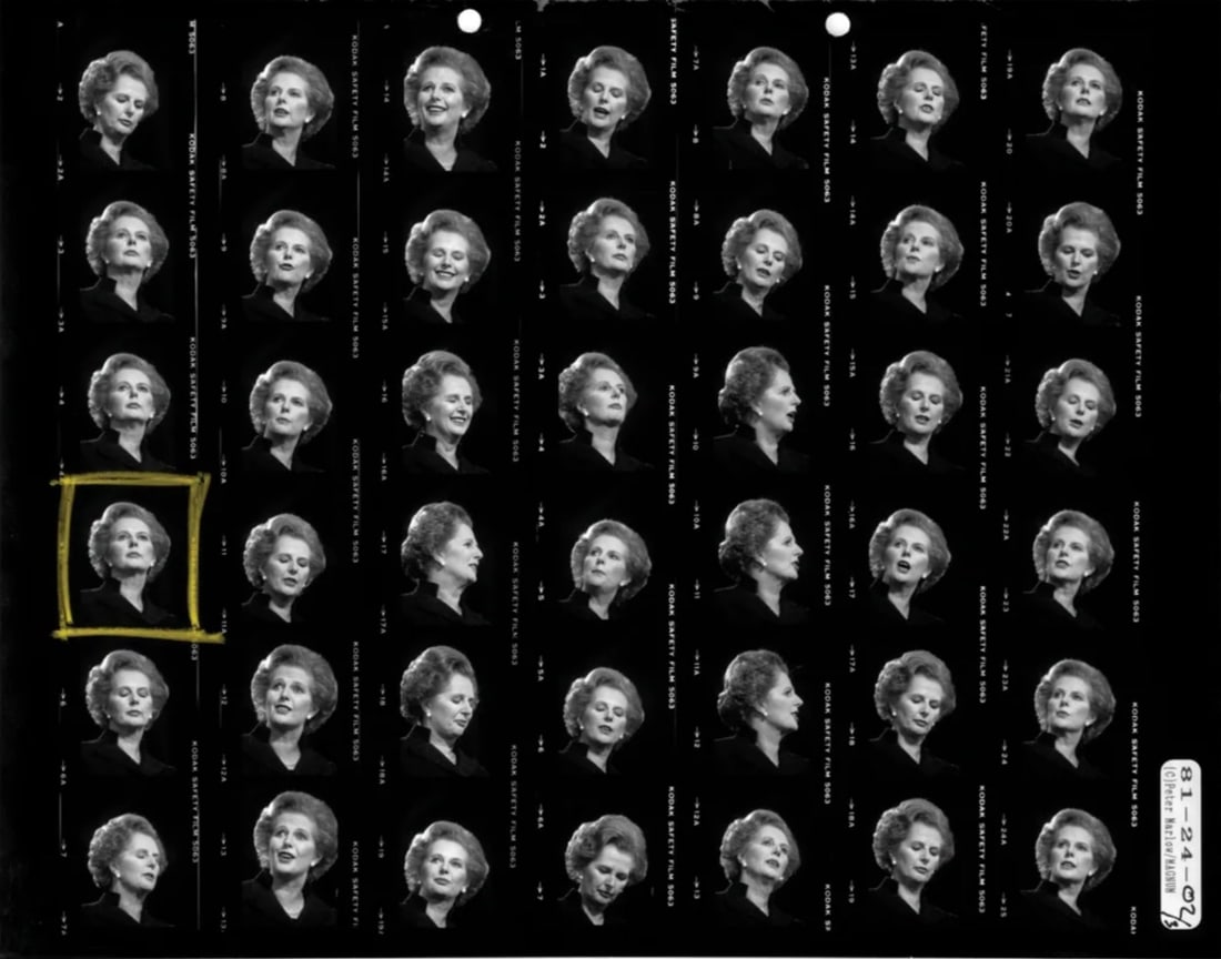 Peter Marlow "Prime Minister Margaret Thatcher at the Conservative Party Conference, England, 1981" (1 of 5)