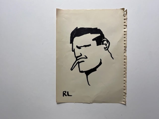 Untitled Drawing Ink on paper.: Untitled Drawing Ink on paper. Measures approx 9.00 X 12.00 Inches. Rough condition, see pics. Sold as is , unknown artist