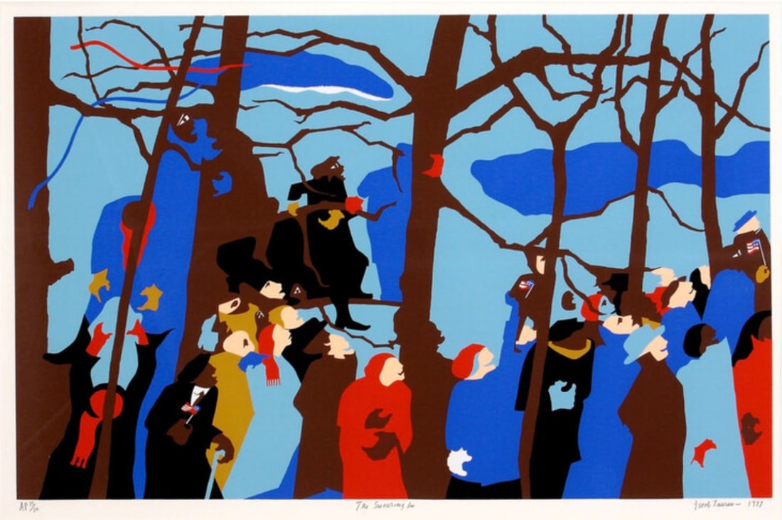 Jacob Lawrence "The Swearing In, 1977" Offset Lithograph (1 of 5)