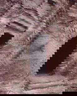 Linda Connor "Tomb Doorway, Jordan, 1995": Measures: 5 1/4 x 6 1/2 inches print and mounted