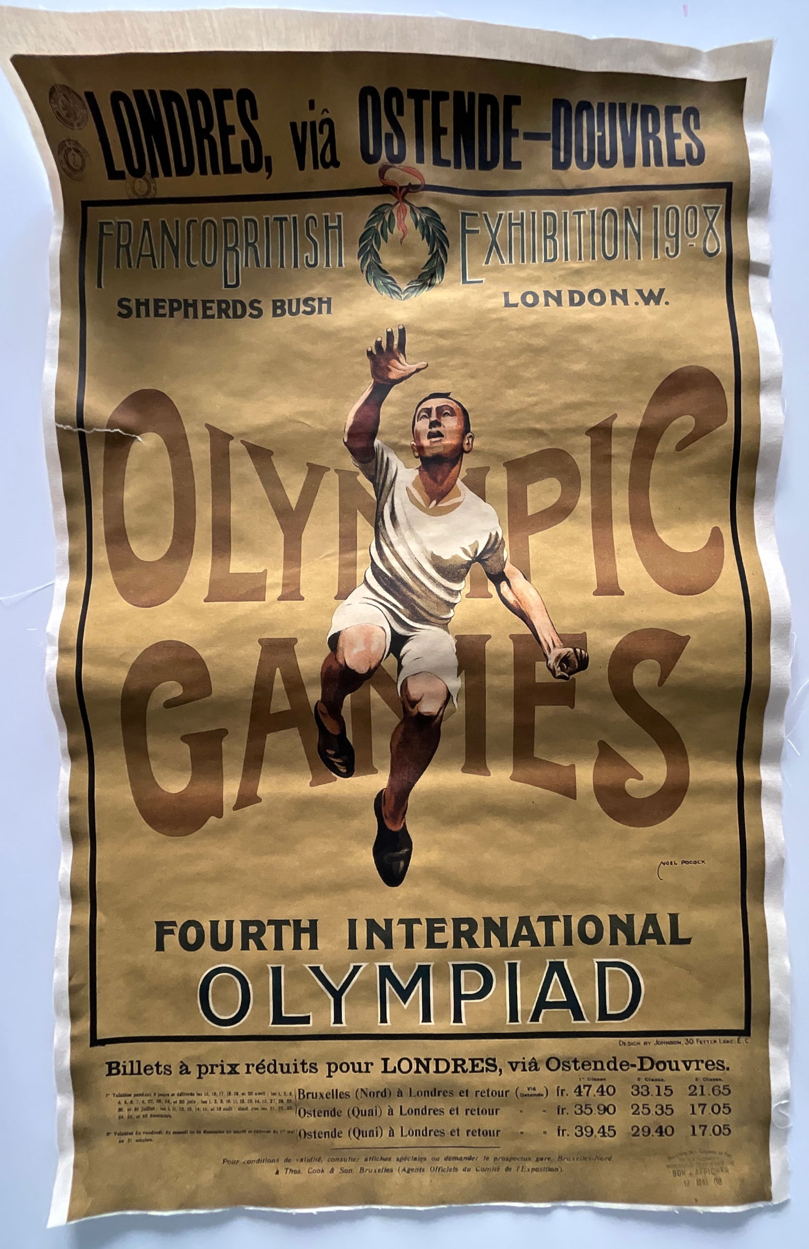 Olympic Games Poster linen backed (1 of 5)