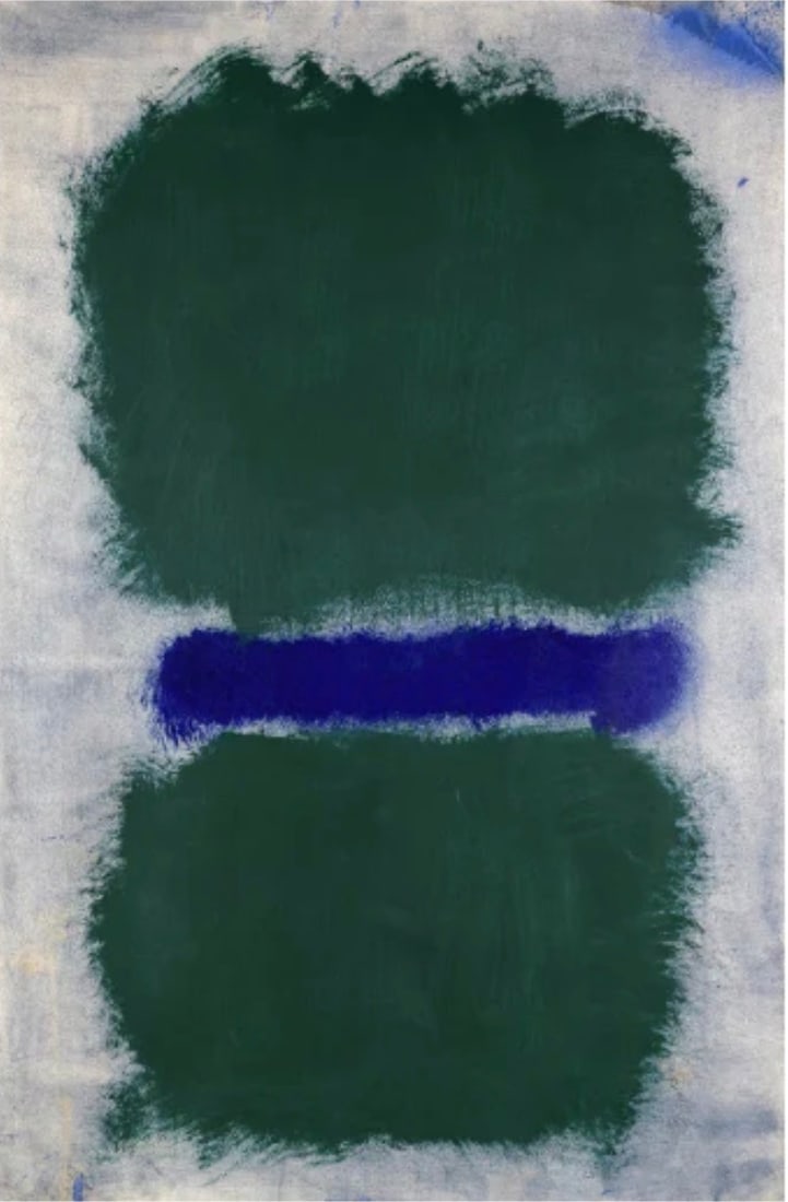 Mark Rothko "Green Divided by Blue" Print (1 of 1)