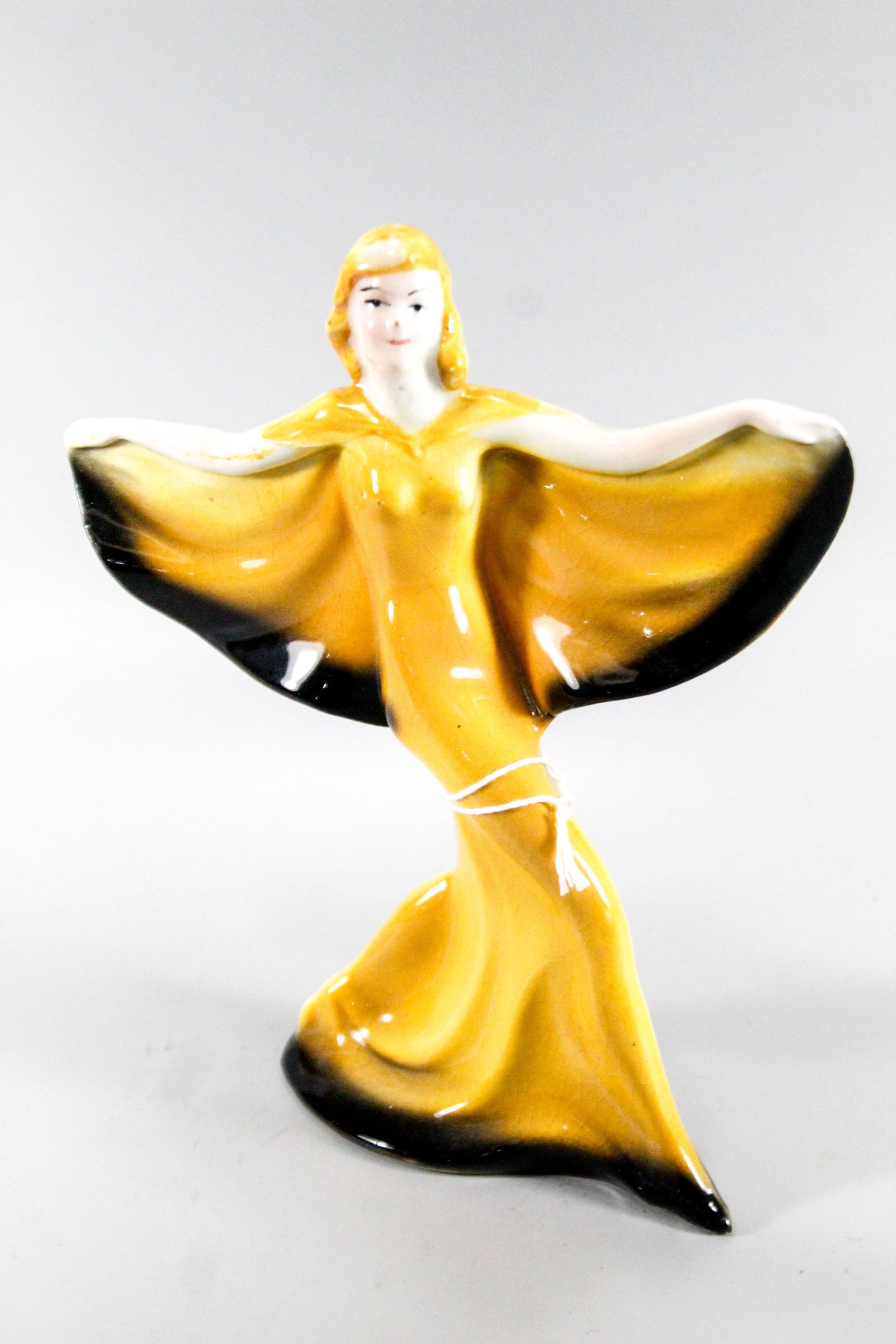 Art Deco porcelain dancer figure (1 of 8)