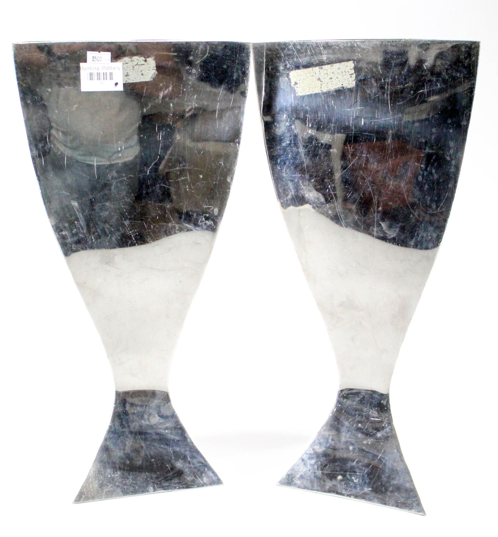 Michael Aram triangular metal vases. Two pieces (1 of 6)