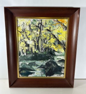 Mossy River signed Agop Chelekian