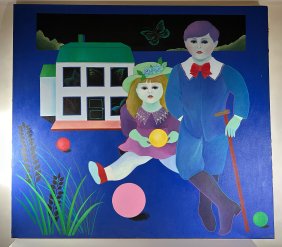 Children playing by Japanese Artist Koko Noda