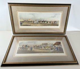 Pair of English Racing Prints by Henry Alken