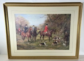 Haywood Hardy Reproduction Hunting Scene