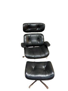 MCM Vintage Plycraft Style Chair and Ottoman.