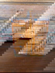 1950's Chinese Rattan Picnic Basket