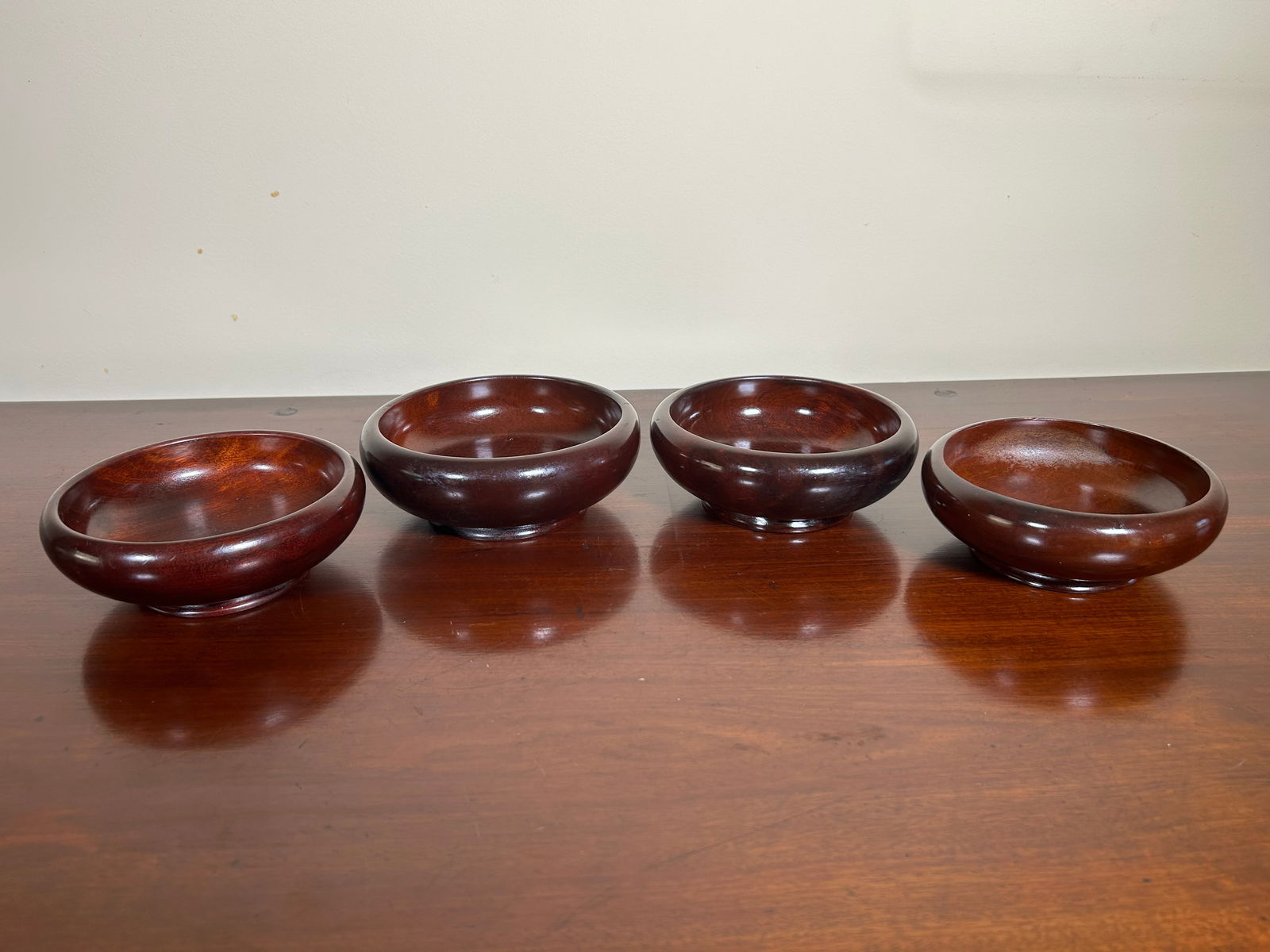 Fritz Mevs Mid-Century Solid Mahogany Bowls Haiti (1 of 4)