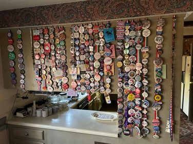 Collection of Historical Political Pins and Memorabilia