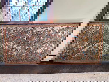 Vintage Balinese Kamasan Hindu Temple Mural Art Painting