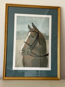 Lawrence Glasson Color Etching "Beauty" 44/250