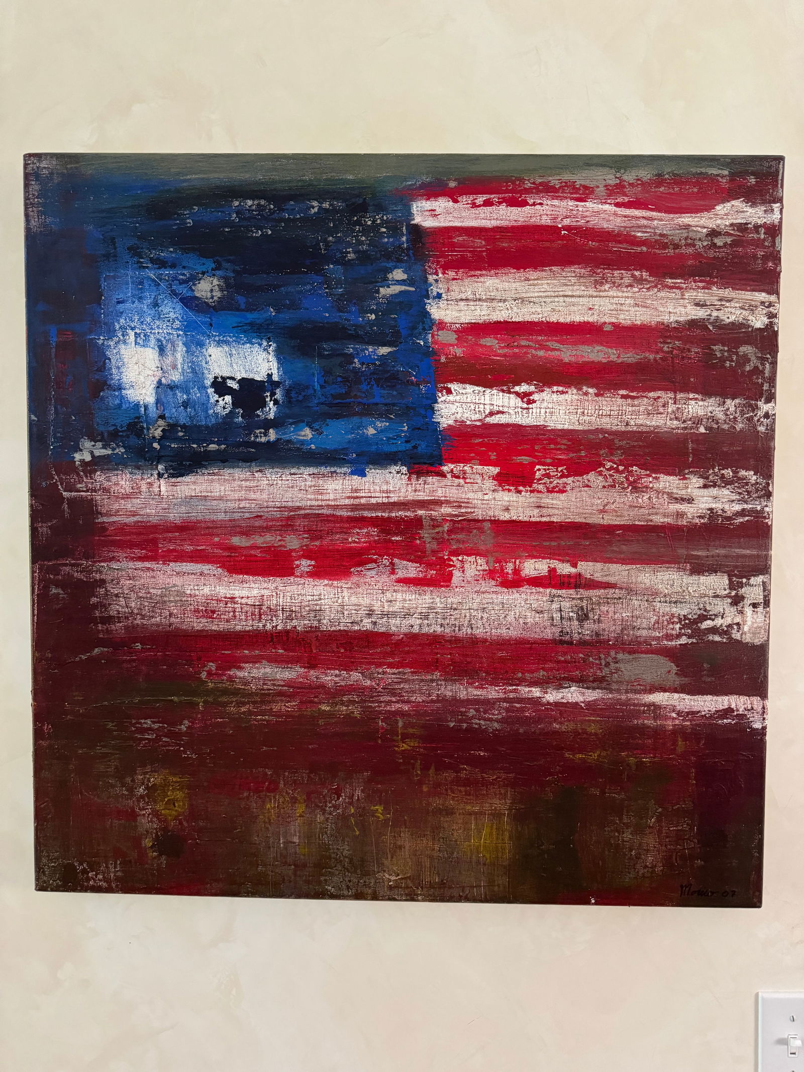 Art - American Flag Painting by David Morico (1 of 4)