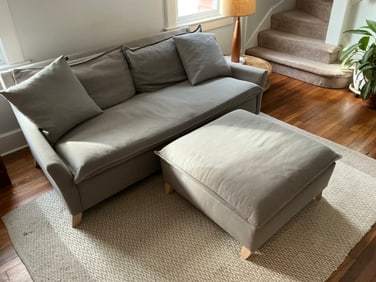 West Elm Bliss Couch and Ottoman