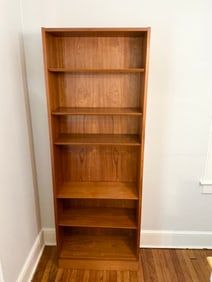 Danish Style Teak Veneer Bookshelf
