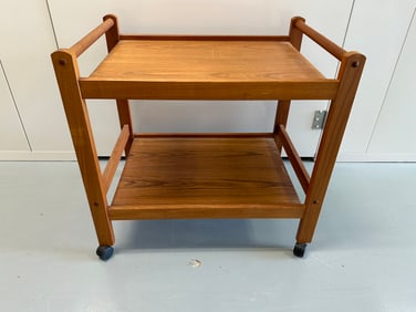 Danish Teak Serving Cart/Bar Cart
