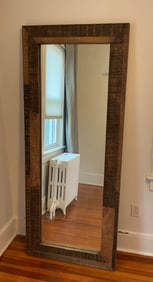 West Elm Reclaimed Mango Wood Floor Mirror