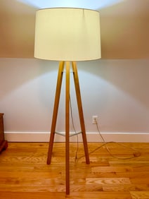 West Elm Tripod Wood Floor Lamp