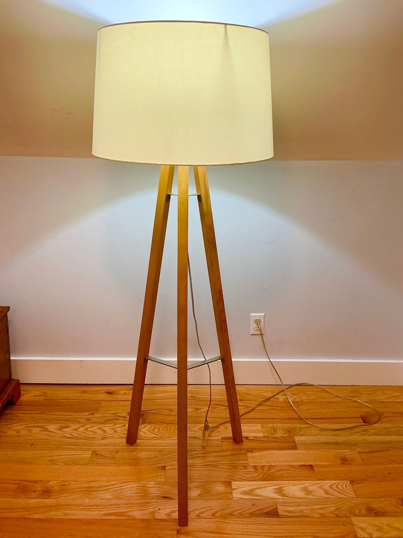 West Elm Tripod Wood Floor Lamp (1 of 3)