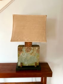 Slate & Copper Square Table Lamp by Uttermost